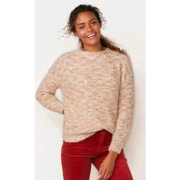 Lauren Conrad Sweaters - Lauren Conrad Popo Crewneck women's confetti metallic eyelash sweater Size XL